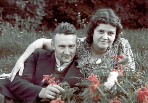 Rodzice Tadeusza Stankiewicza, Stanisław i Barbara, 1942 lub 1943 r. Fot. ze zbiorów rodziny Stankiewiczów