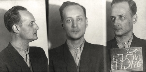 Pułkownik Franciszek Niepokólczycki po aresztowaniu przez bezpiekę, Kraków, październik 1946 r. (fot. z zasobu IPN)