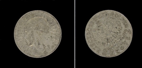 Przedwojenna moneta Banku Polskiego (z zasobu AIPN)