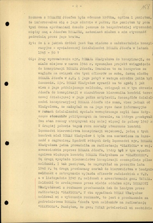 Protokół przesłuchania Jerzego Kirchmayera. Warszawa, 15 IX 1950 r. (z zasobu IPN)
