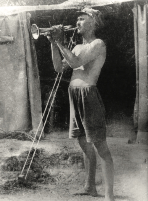 Władysław Jasiński na obozie harcerskim (fot. ze zbiorów autora)