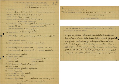 Protokół oględzin zwłok Ludwika Kuca, Kozienice 19 IV 1945 r. (z zasobu Archiwum IPN w Kielcach)