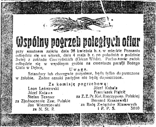 „Dziennik Poznański” 2 maja 1920, nr 102