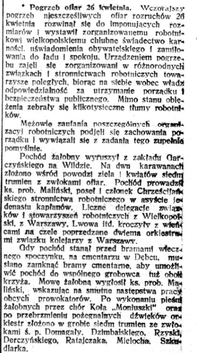 „Dziennik Poznański” 6 maja 1920, nr 104