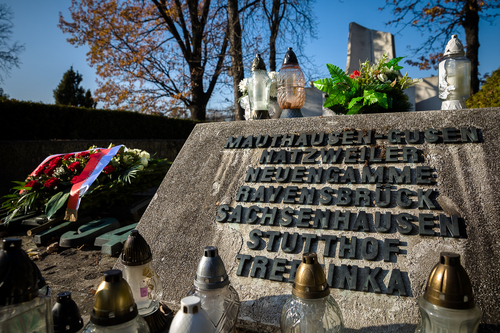 Pomnik-Mauzoleum Ofiar Obozów Koncentracyjnych na Powązkach Wojskowych w Warszawie, 2024 r. (fot. Sławek Kasper, IPN)