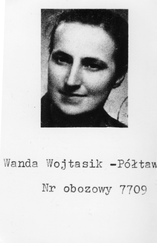 Wanda Wojtasik-Półtawska, osadzona w KL Ravensbrück, numer obozowy 7709 (fot. z zasobu AIPN)