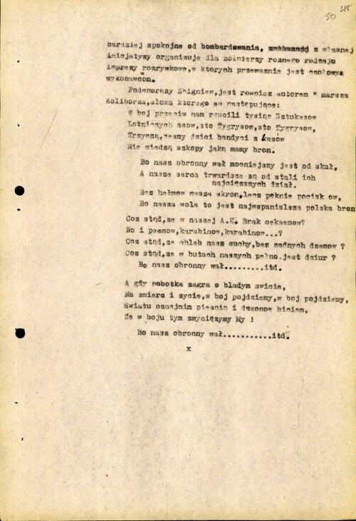 49 strona pamiętnika z okresu powstania warszawskiego autorstwa Stefana Szuby, członka pułku „Żaglowiec”. Relacja z przebiegu wydarzeń z dnia 30 sierpnia (fot. z zasobu IPN)