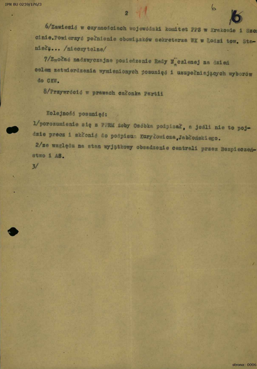 Transkrypcja notatek Stanisława Skowrońskiego (z zasobu IPN)