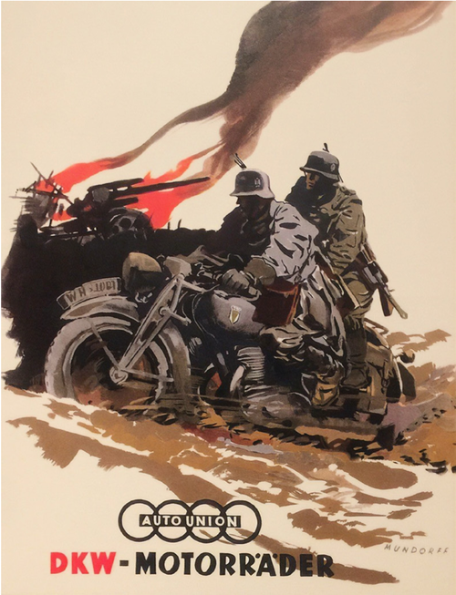Reklama pojazdów wojskowych koncernu Auto Union (po wojnie Audi), 1939 r.