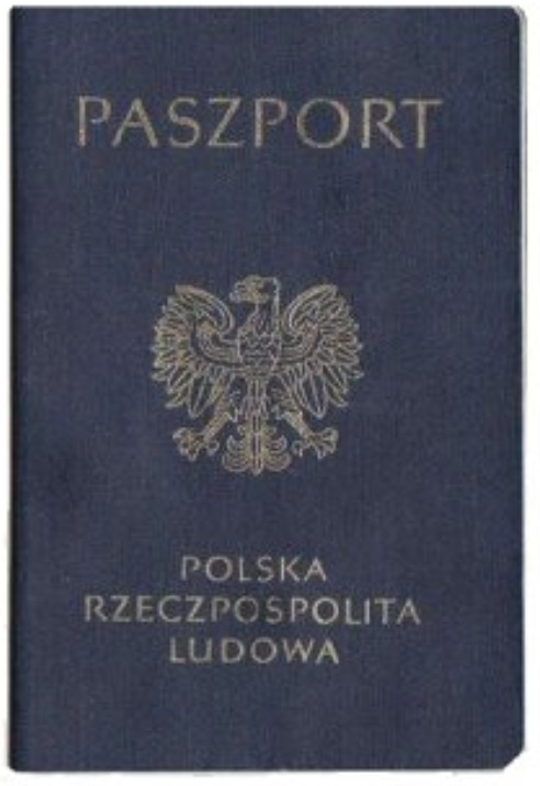 Okładka paszportu według wzoru sprzed 1990 r.