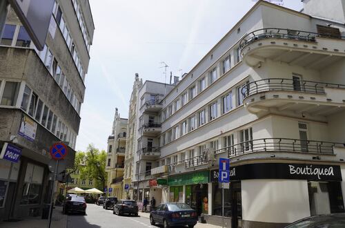 Widok na dawną siedzibę WUBP w Lublinie od strony ul. Jasnej (fot. J. Dudek)