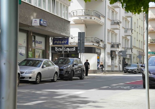 Widok na dawną siedzibę WUBP w Lublinie od strony ul. Jasnej (fot. J. Dudek)