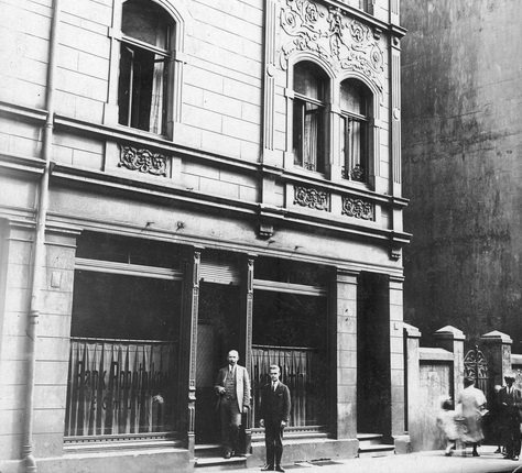 Bank Robotników przy ulicy Klosterstr 2 w Bochum założony przez niemiecką Polonię [okres międzywojenny] (fot. ze zbiorów NAC)