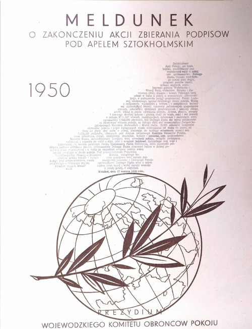 Materiał propagandowy z 1950 r.