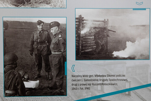 Plansza wystawy pt. „Wierny Polsce. Major Ryszard Małaszkiewicz”, prezentowanej w Zespole Kształcenia i Wychowania w Kolbudach, 21 maja 2025 r.