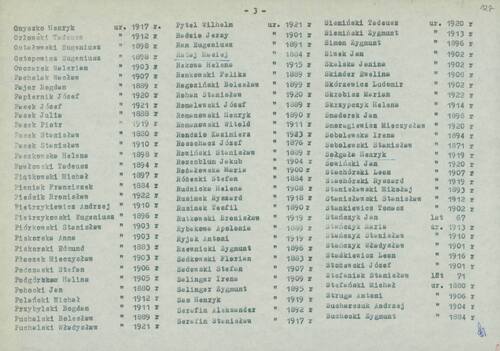 Ankiety Głównej Komisji Badania Zbrodni Hitlerowskich w Polsce dotyczące egzekucji w Palmirach w dniach 20-21 czerwca 1940 r. (z zasobi AIPN)