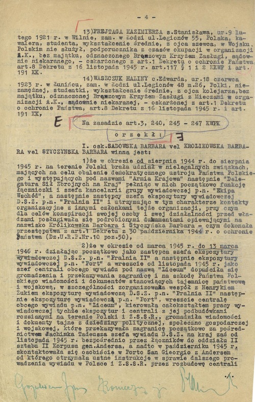 Wyrok Wojskowego Sądu Rejonowego w Warszawie