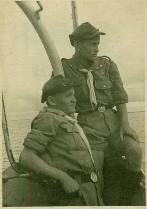 Bracia Tadeusz i Leonard (niżej) Denkowscy (fot. ze zbiorów T. Denkowskiego)