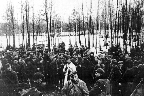 Jeden z oddziałów 27. Wołyńskiej Dywizji Piechoty AK na koncentracji, ze zb. Światowego Związku Żołnierzy Armii Krajowej Okręg Wołyń