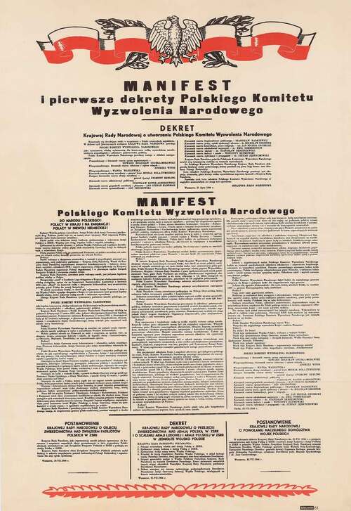 Manifest i pierwsze dekrety PKWN, lipiec 1944 roku