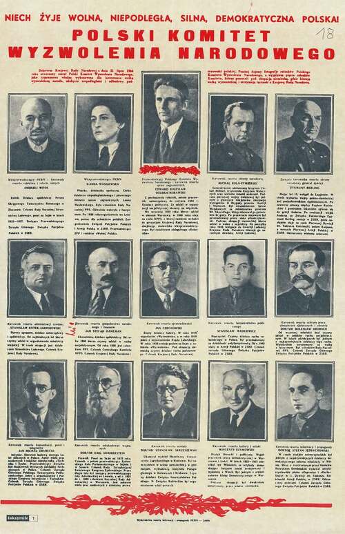 Skład PKWN, lipiec 1944 r. (z zasobu IPN)