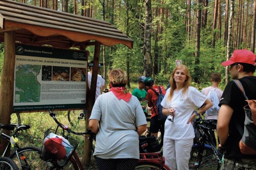 Uczestnicy Drugiego Rajdu Rowerowego Śladami Ofiar Obławy Augustowskiej – Giby, 20 lipca 2019 roku