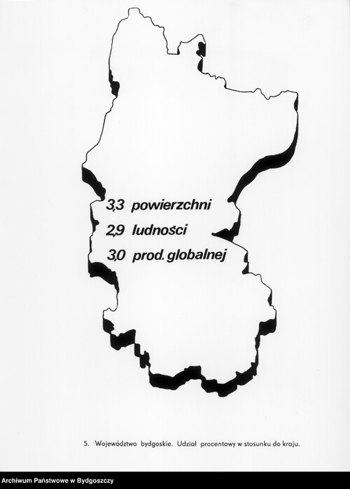 Województwo bydgoskie na tle kraju. Panorama Województwa Bydgoskiego. Fot. Z. Krakowiak, E. Pawłowski, W. Wieszok (z zasobu Archiwum Państwowego w Bydgoszczy)