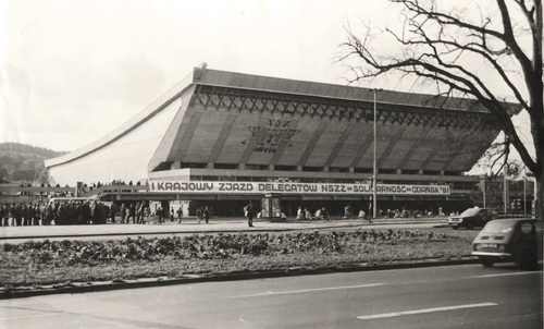 Hala „Olivia” w Gdańsku, w której odbywał się I Krajowy Zjazd Delegatów NSZZ „Solidarność” (fot. z zasobu AIPN)
