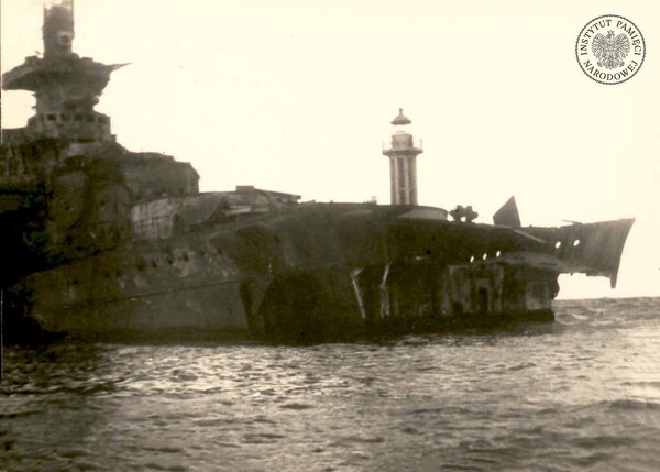 Wrak okrętu „Gneisenau”