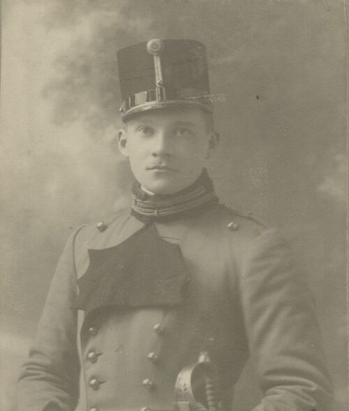 Stefan Dembiński, podpurucznik w 1 Pułku Ułanów (Siły Zbrojne Monarchii Austro-Węgierskiej), Lwów, 1909 r.