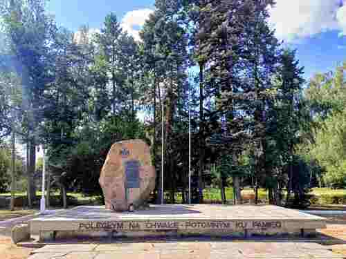 5.	Pomnik poświęcony poległym żołnierzom 17. Pułku Ułanów Wielkopolskich w Walewicach (fot. B. Janczak)