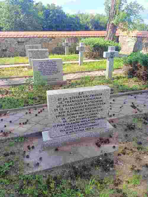 Kwatera poległych żołnierzy 17. Pułku Ułanów Wielkopolskich na cmentarzu w Bielawach (fot. B. Janczak)