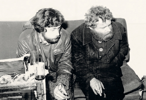 Adam Pohl i Julian Zydorek podczas rewizji