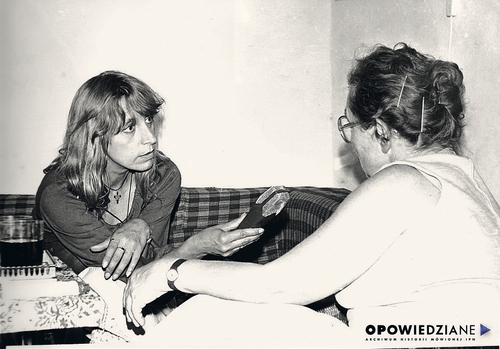 Janina Jankowska przeprowadza wywiad z Anną Walentynowicz
