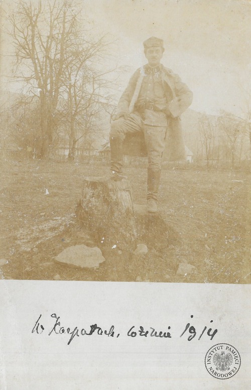 Maksymilian Landau podczas I wojny światowej na froncie karpackim, 1914 rok