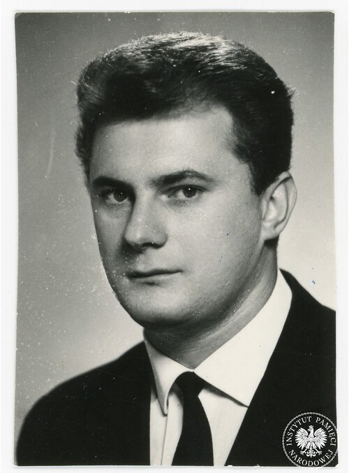 Janusz Sidło z okresu kariery sportowej, zdjęcie z akt paszportowych