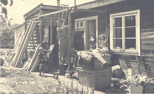 Dom rodzinny Jezierskich przy ul. Stawnej 30 w Gdyni, zdjęcie z 1942 roku