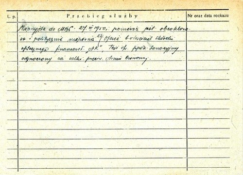 Ewa Osetowska, karta ewidencyjna z kartoteki osobowej b. funkcjonariuszy (z zasobu IPN)