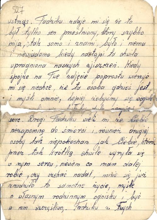 Ostatni list Haliny Chmielińskiej do Tadeusza Szycha (fot. IPN w Lublinie)