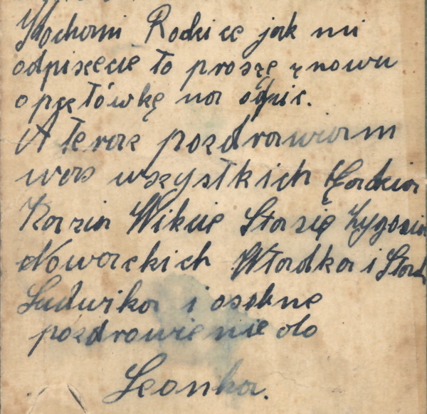<i>My beloved parents, so far I’m healthy and well.</i> Letter from the prison on Młyńska Street in Poznań