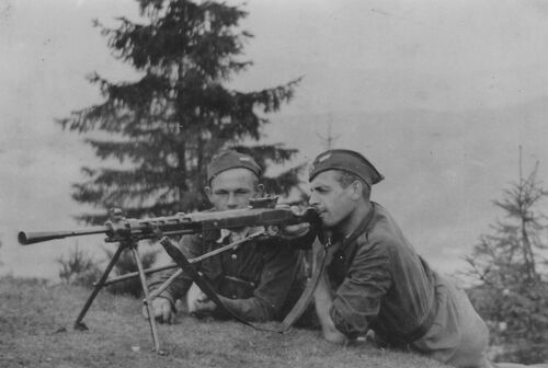 Partyzanci II batalionu 1PSP AK z oddziału działającego w okolicach Rabki-Zdroju latem 1944 r. (fot. ze zbiorów Ralfa Brooksa)
Działania na terenie Inspektoratu AK Nowy Sącz