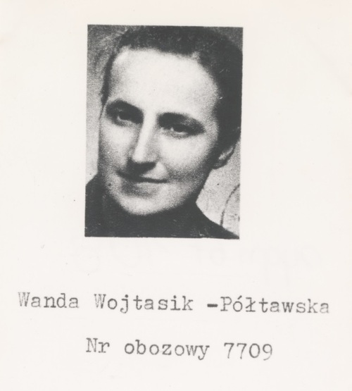 Wanda Wojtasik-Półtawska, więźniarka KL Ravensbrück, numer obozowy 7709 (fot. z zasobu IPN)