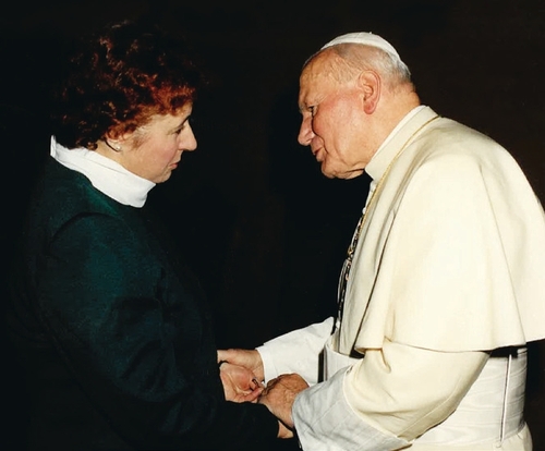 Spotkanie z Janem Pawłem II (fot. ze zbiorów Anny Gręziak)