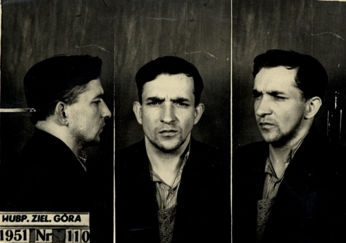 Jan Chlond „Pokorny”. Zdjęcie sygnalityczne, 1951 r.