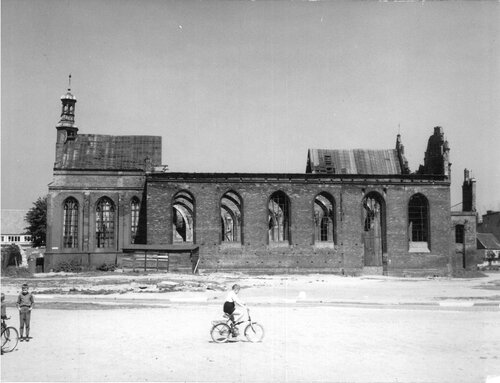 Ruiny kościoła parafialnego św. Brygidy w Gdańsku, 1968 r. (fot. z zasobu IPN)
