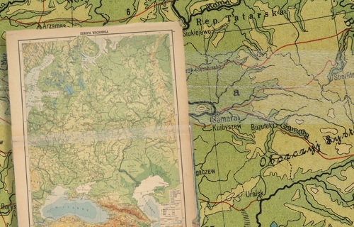 <i>Europa. Atlas geograficzny dla II klasy gimnazjalnej</i>, 1935 r. (ze zbiorów Biblioteki Narodowej)