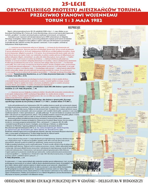 Plansze wystawy przygotowanej przez IPN w 2007 r.