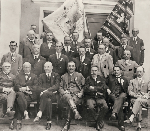 Wincenty Witos wśród działaczy PSL-Piast, lipiec 1927 roku