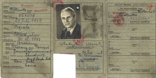 Kenkarta na nazwisko Władysław Więcek, którą Adam Doboszyński posługiwał się po powrocie do kraju (z zasobu AIPN)