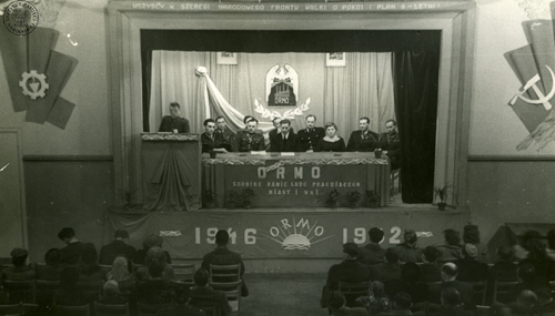 Akademia Ochotniczej Rezerwy Milicji Obywatelskiej, prawdopodobnie obchody szóstej rocznicy jej powołania (fot. z zasobu AIPN)